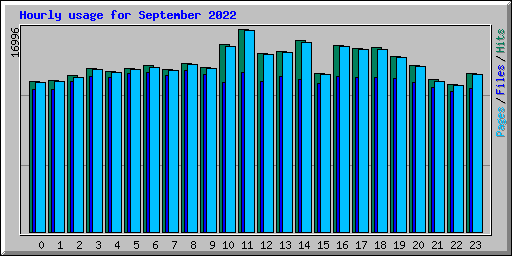 Hourly usage for September 2022