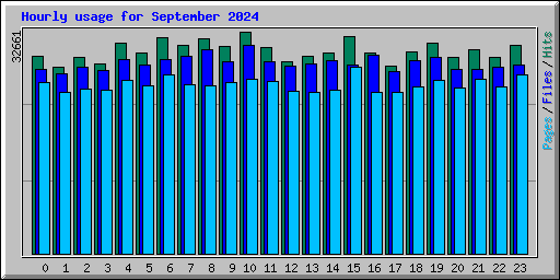 Hourly usage for September 2024